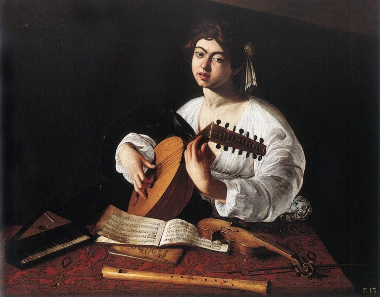 The Lute Player, Caravaggio, 1596